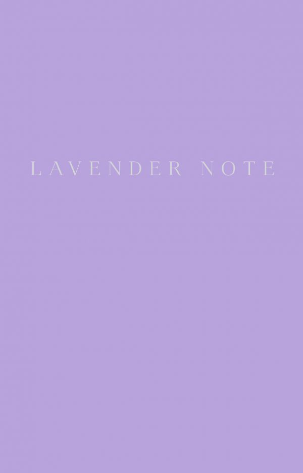 Lavender Note. Мои лавандовые мечты. Блокнот с цветными страницами (обложка на ткани)