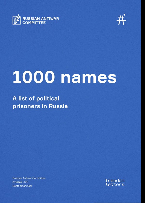1000 names A list of political prisoners in Russia Russian Antiwar